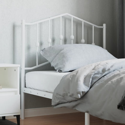 Testiera di Ricambio in Metallo Bianco 90 cm