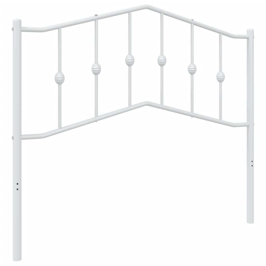 Testiera di Ricambio in Metallo Bianco 107 cm