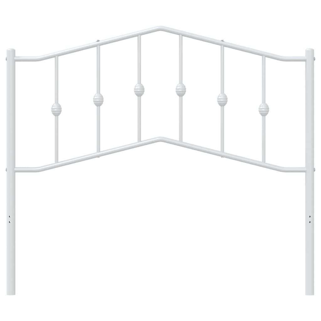 Testiera di Ricambio in Metallo Bianco 107 cm