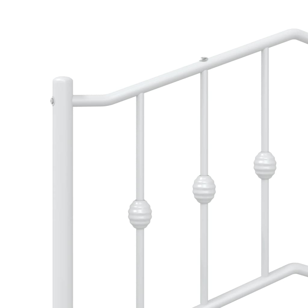 Testiera di Ricambio in Metallo Bianco 107 cm
