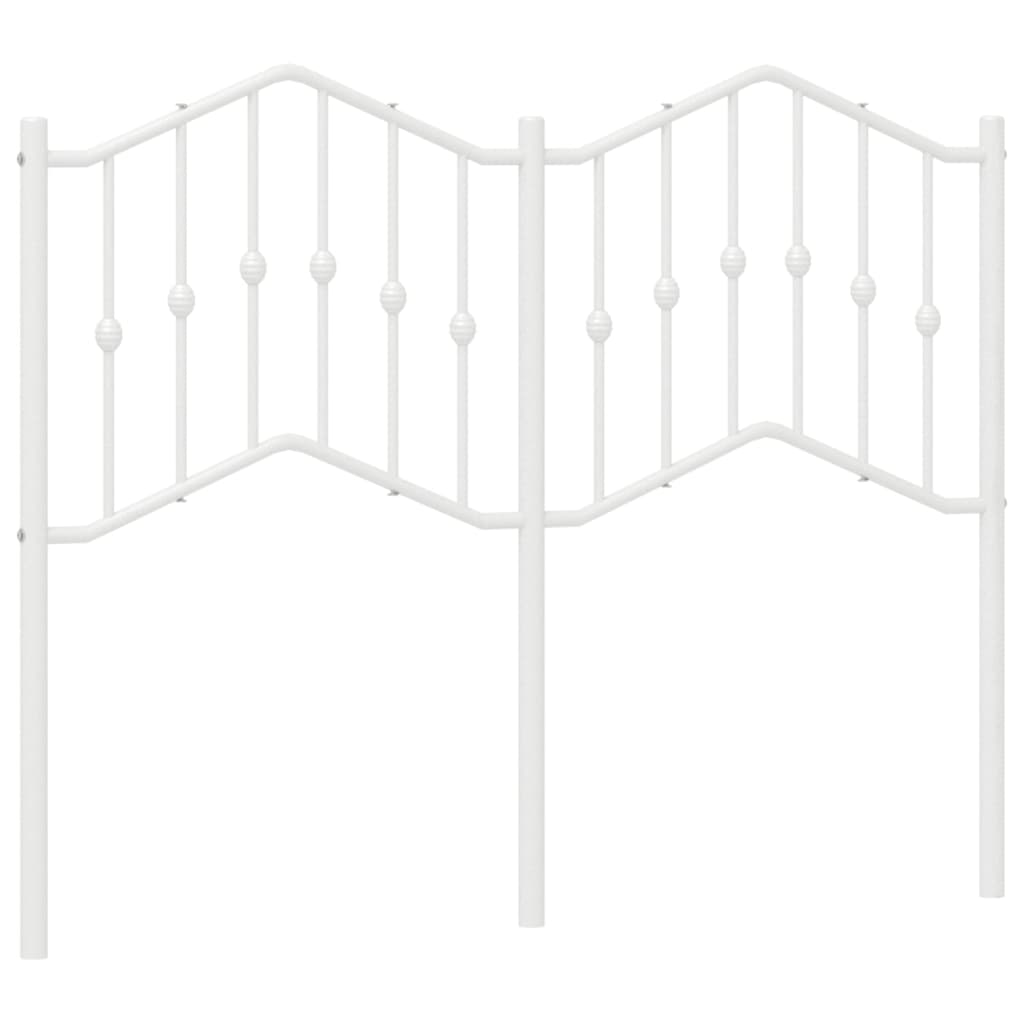Testiera di Ricambio in Metallo Bianco 120 cm