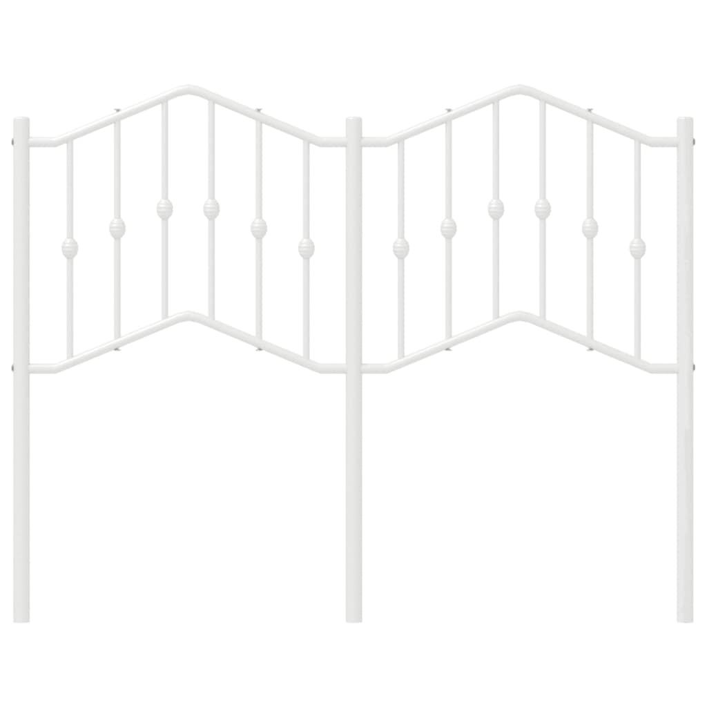 Testiera di Ricambio in Metallo Bianco 120 cm