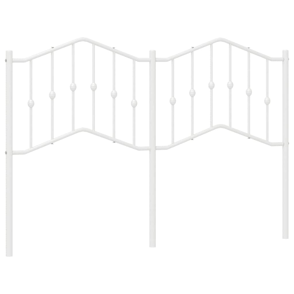 Testiera di Ricambio in Metallo Bianco 135 cm