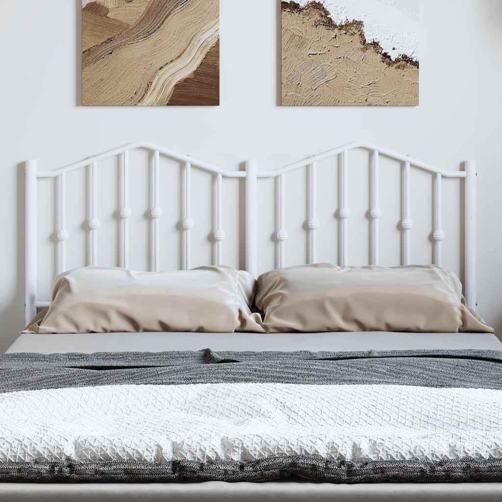 Testiera di Ricambio in Metallo Bianco 135 cm