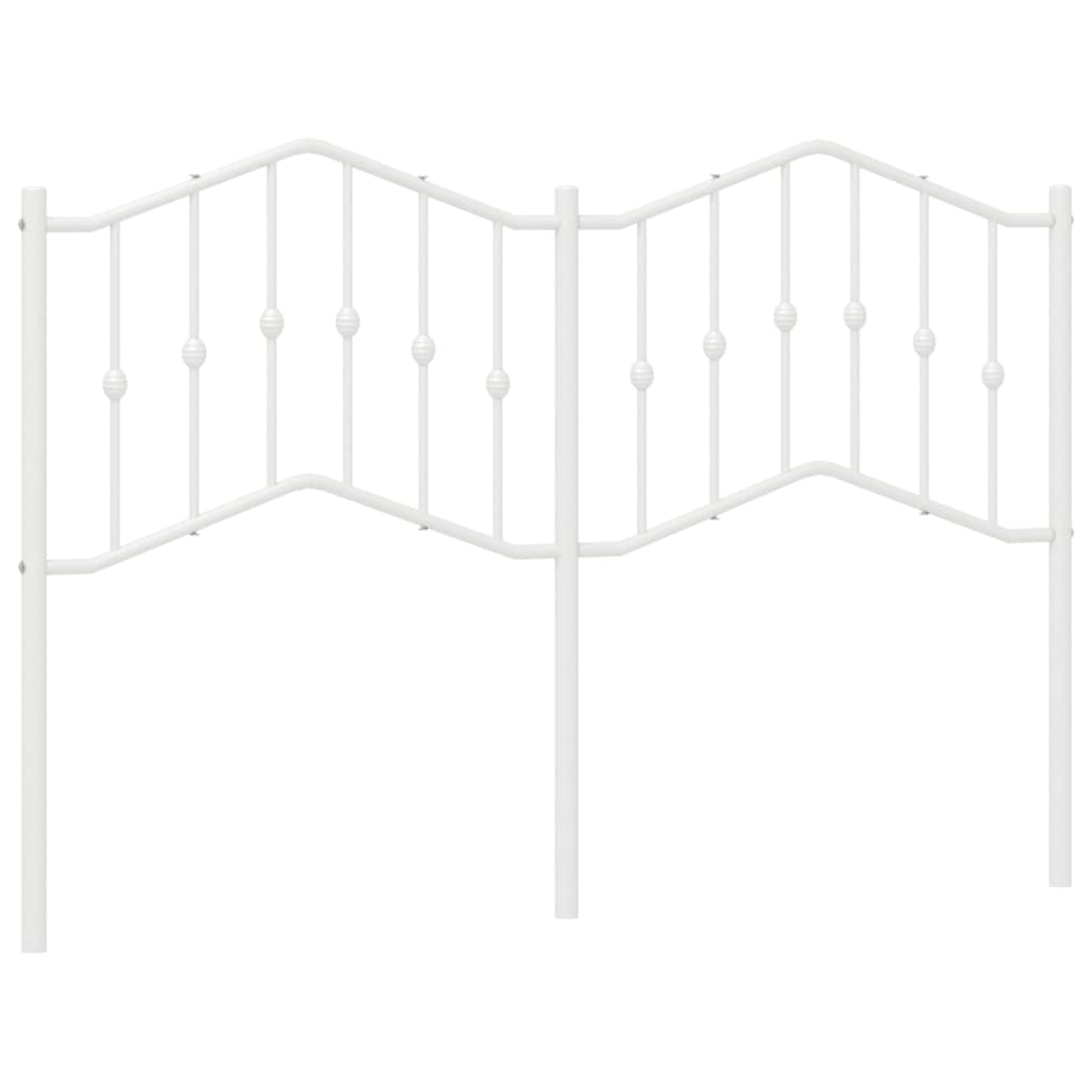 Testiera di Ricambio in Metallo Bianco 140 cm
