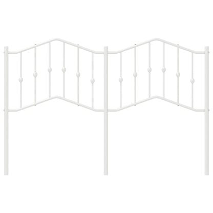 Testiera di Ricambio in Metallo Bianco 140 cm