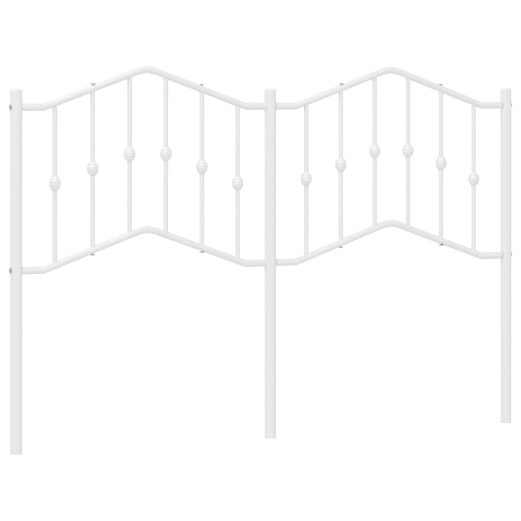 Testiera di Ricambio in Metallo Bianco 150 cm