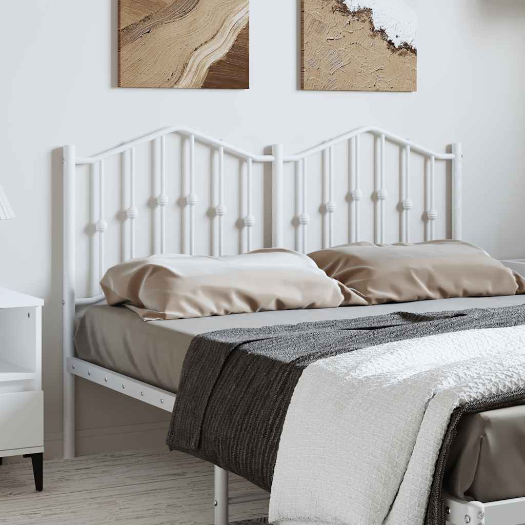 Testiera di Ricambio in Metallo Bianco 150 cm