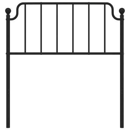 Testiera di Ricambio in Metallo Nero 90 cm