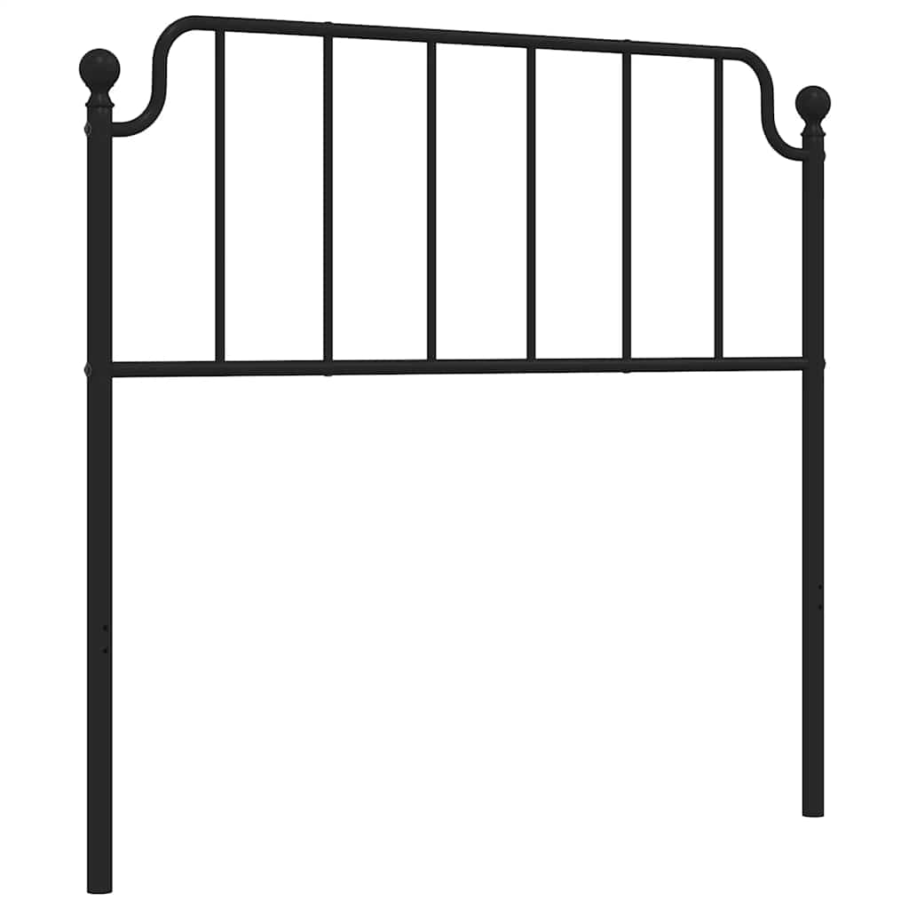 Testiera di Ricambio in Metallo Nero 100 cm