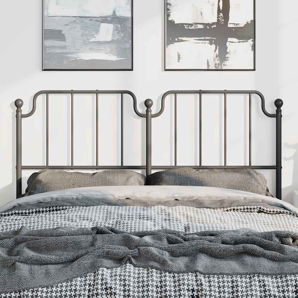 Testiera di Ricambio in Metallo Nero 135 cm