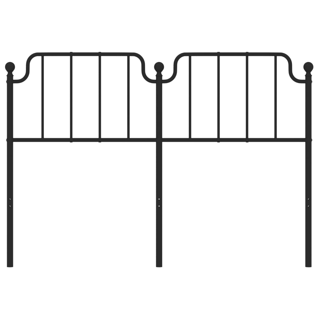 Testiera di Ricambio in Metallo Nero 160 cm