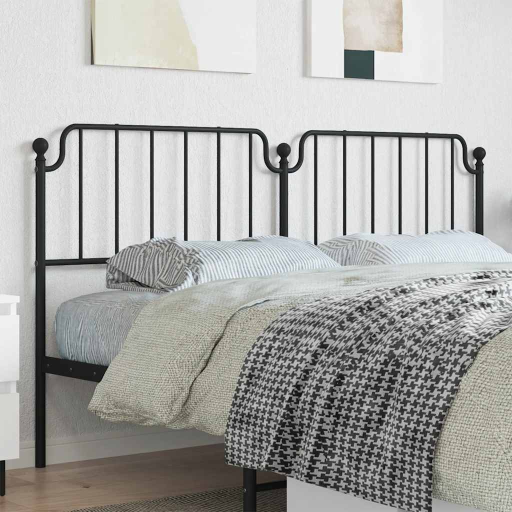 Testiera di Ricambio in Metallo Nero 180 cm