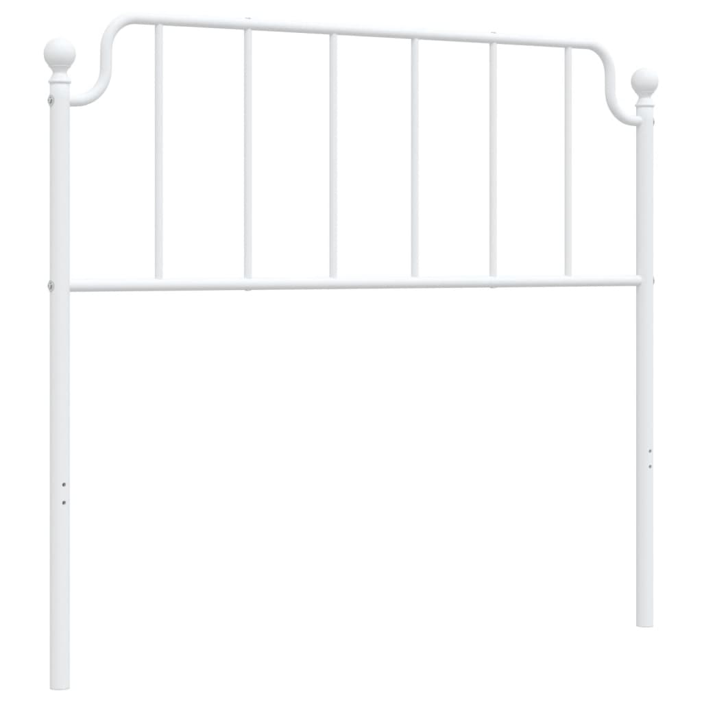 Testiera di Ricambio in Metallo Bianco 107 cm