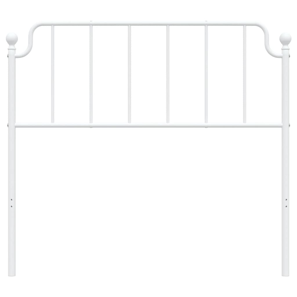 Testiera di Ricambio in Metallo Bianco 107 cm