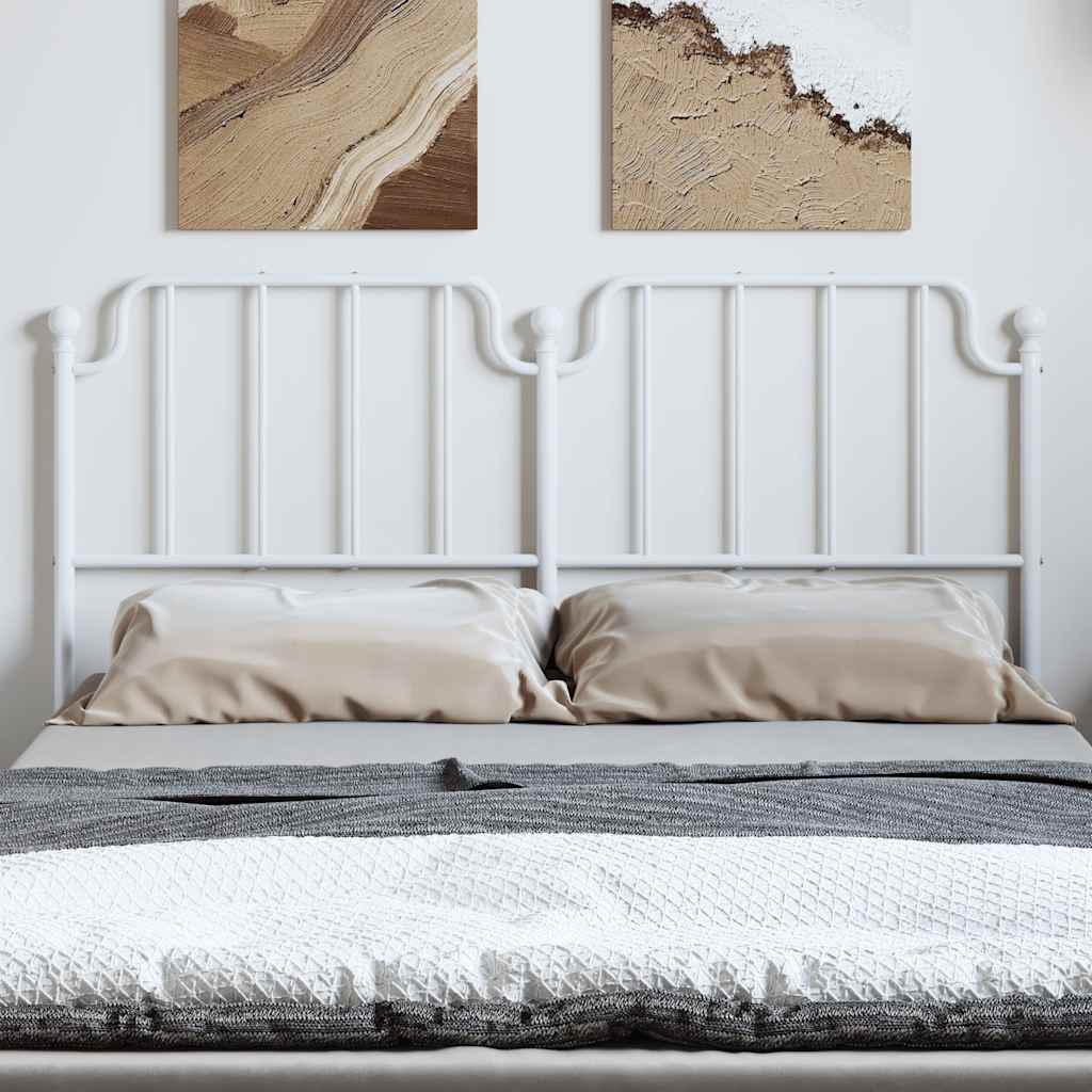 Testiera di Ricambio in Metallo Bianco 135 cm