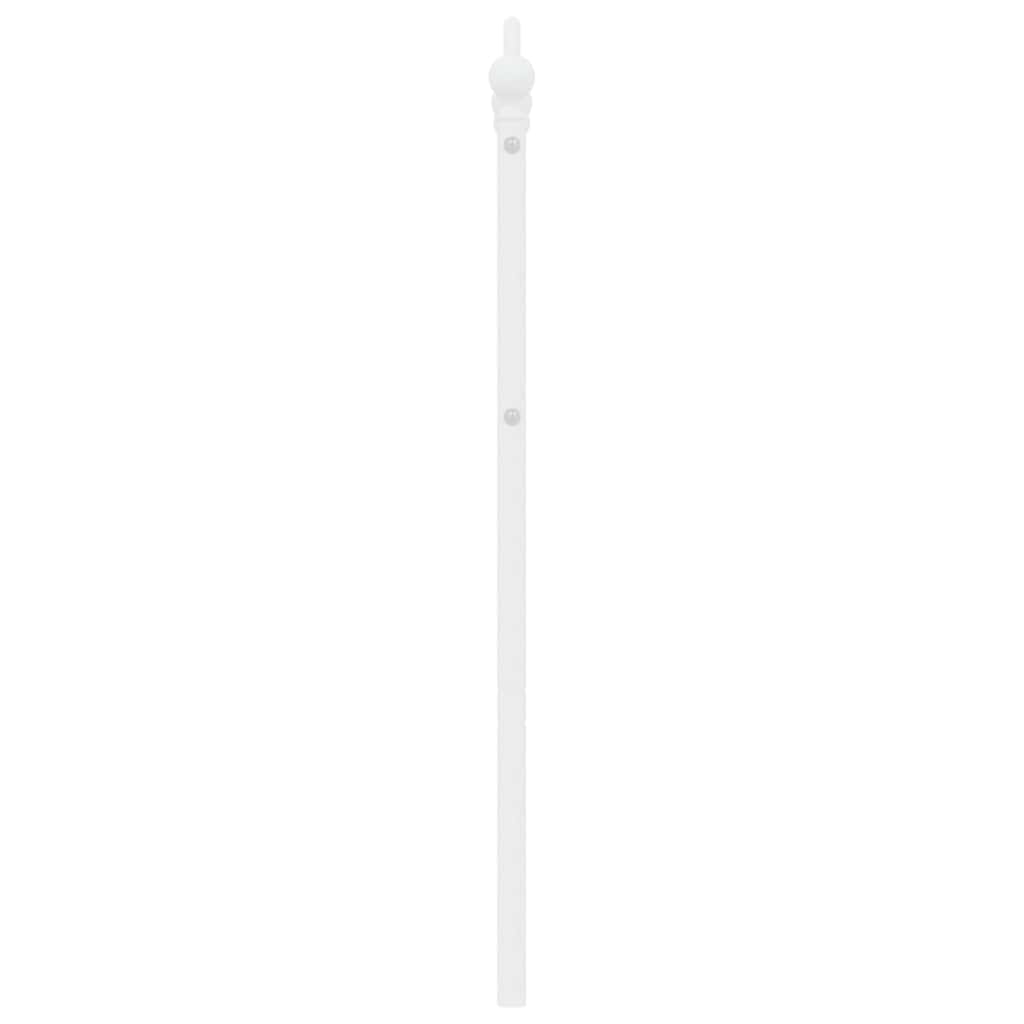 Testiera di Ricambio in Metallo Bianco 135 cm