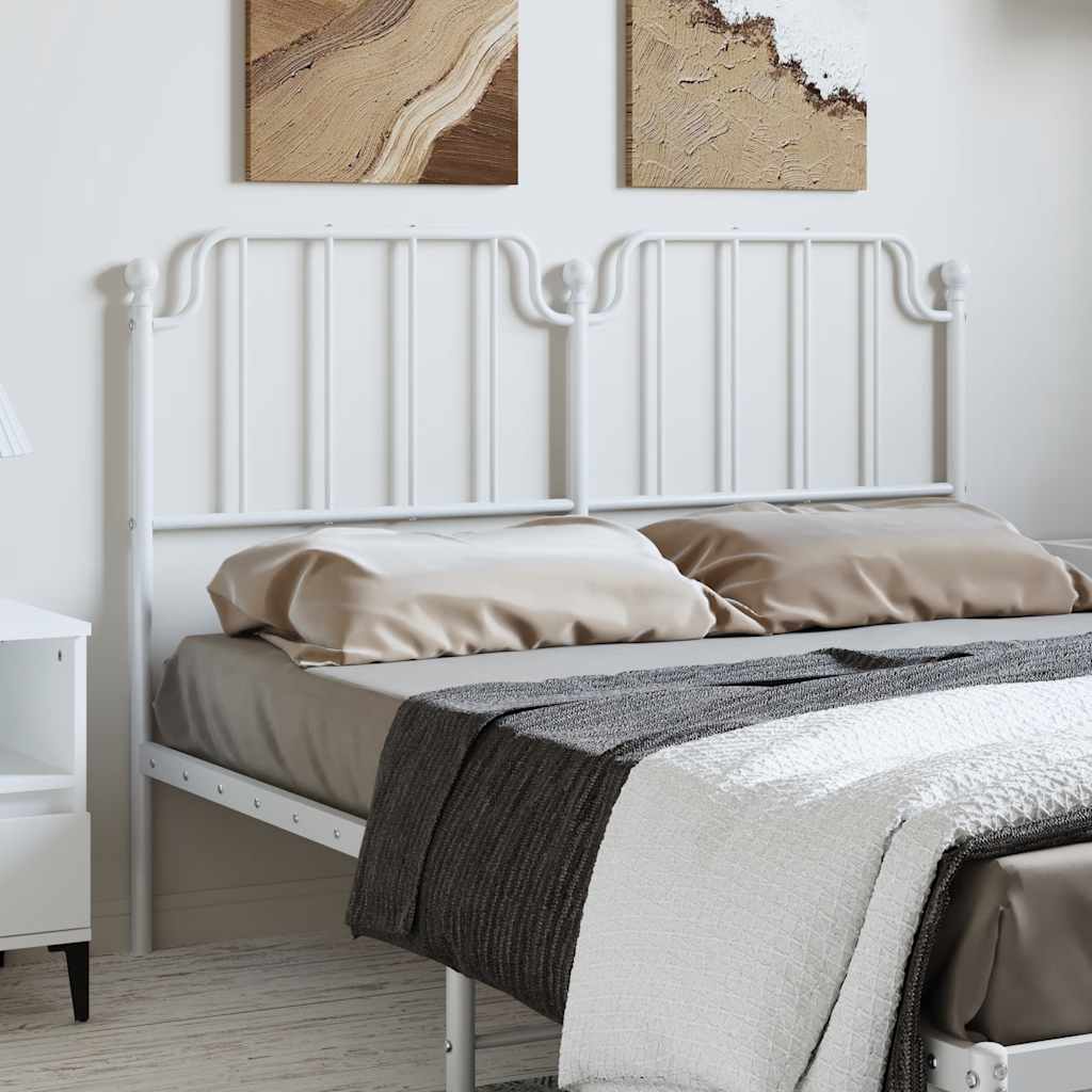 Testiera di Ricambio in Metallo Bianco 135 cm