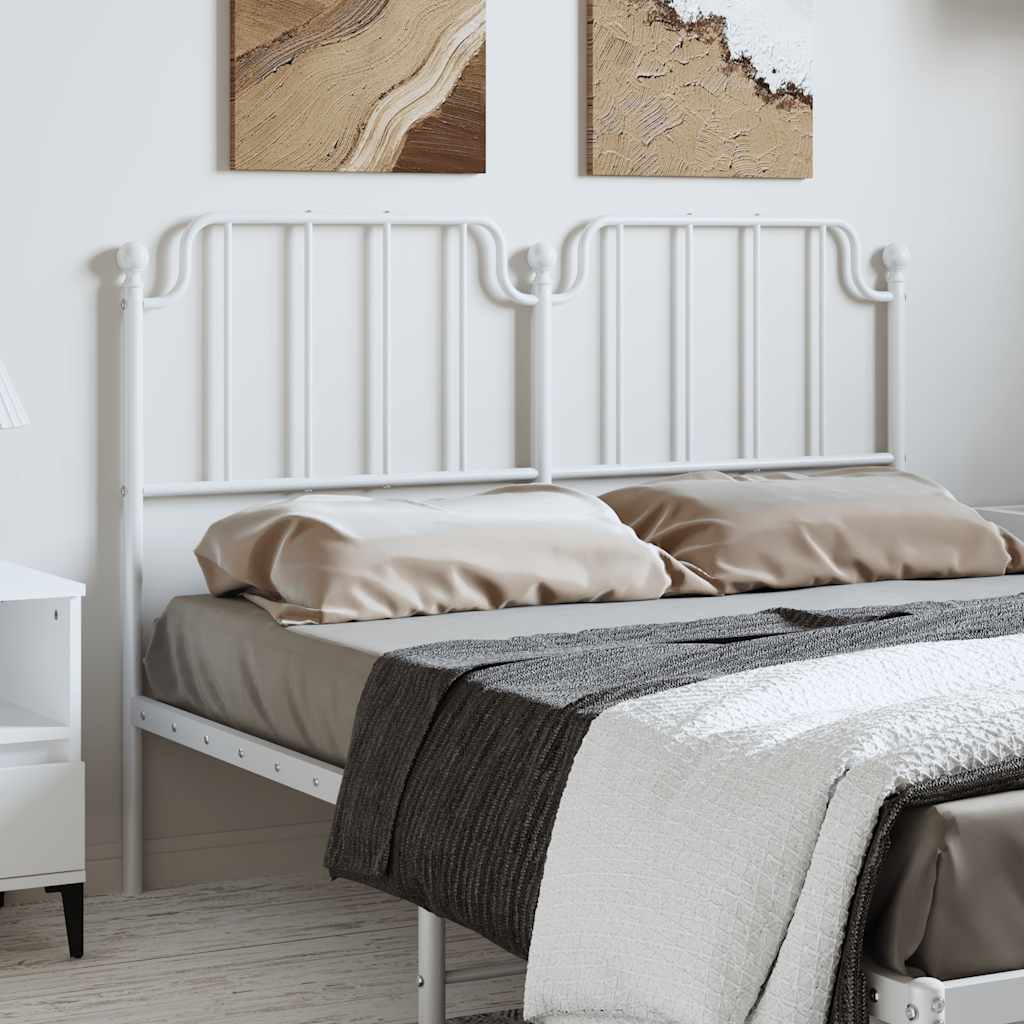 Testiera di Ricambio in Metallo Bianco 150 cm