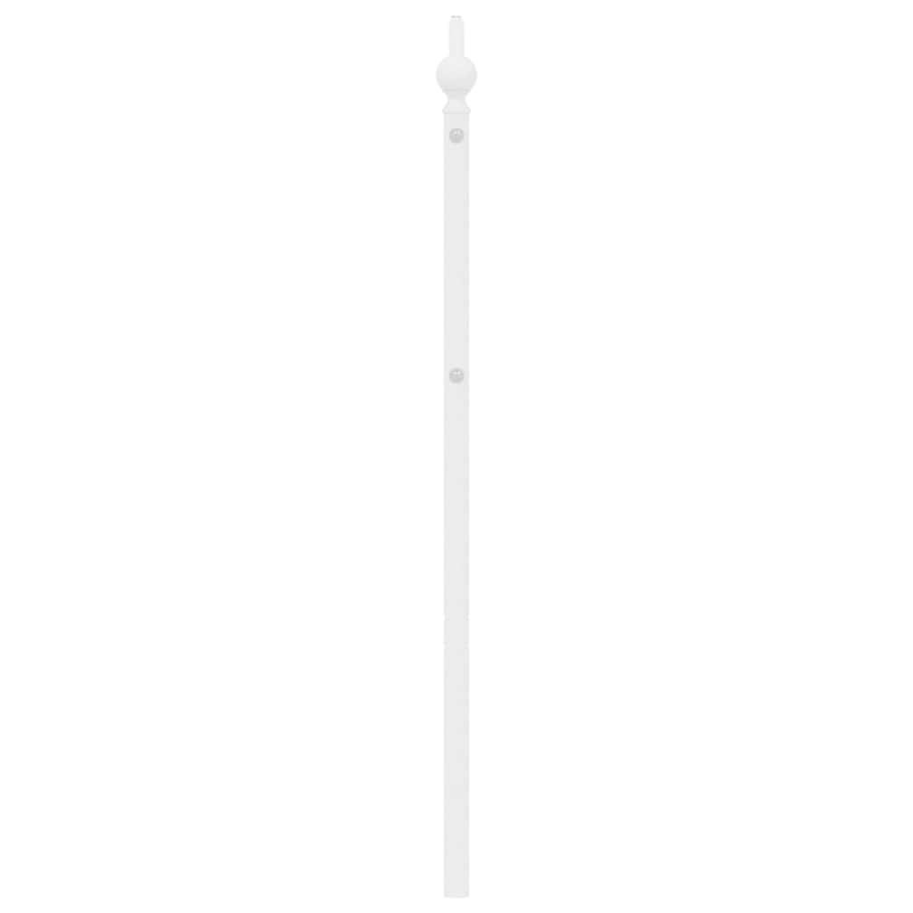 Testiera di Ricambio in Metallo Bianco 193 cm
