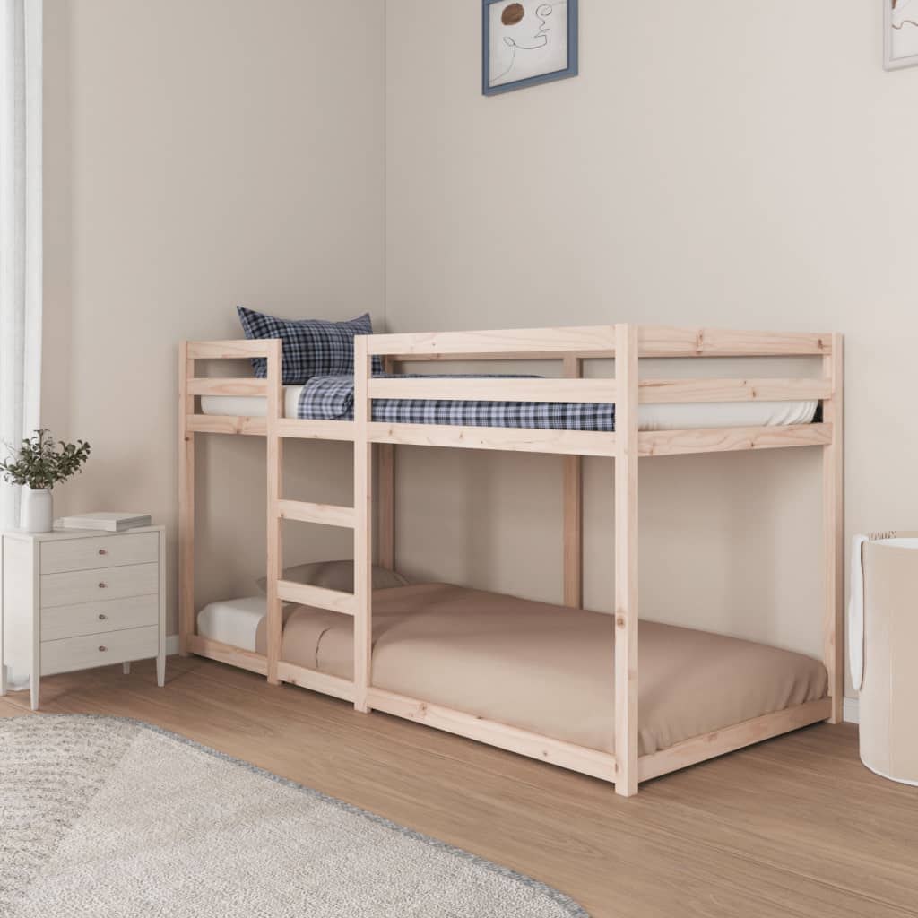 Letto a Castello senza Materasso 90x200cm Massello Pino