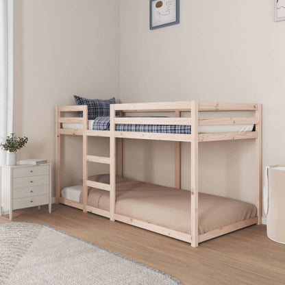 Letto a Castello senza Materasso 90x200cm Massello Pino