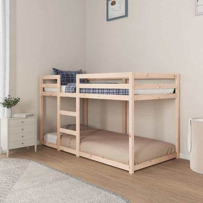 Letto a Castello senza Materasso 90x190 cm Legno di Pino