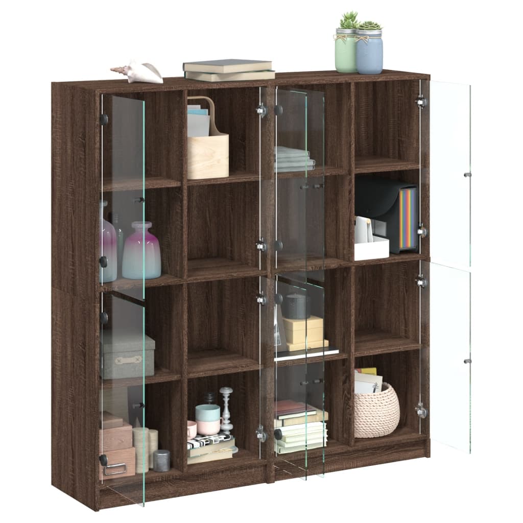 Libreria Ante Rovere Marrone 136x37x142 cm in Legno Multistrato