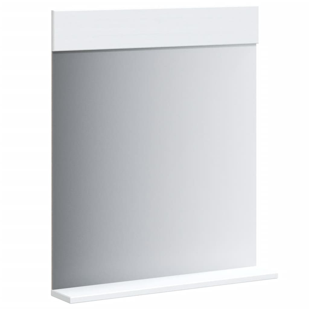 Set Mobili da Bagno 2 pz BERG Bianco in Legno Massello di Pino
