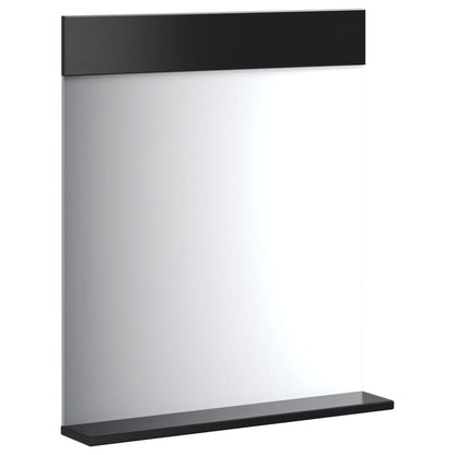 Set Mobili da Bagno 2 pz BERG Nero in Legno Massello di Pino
