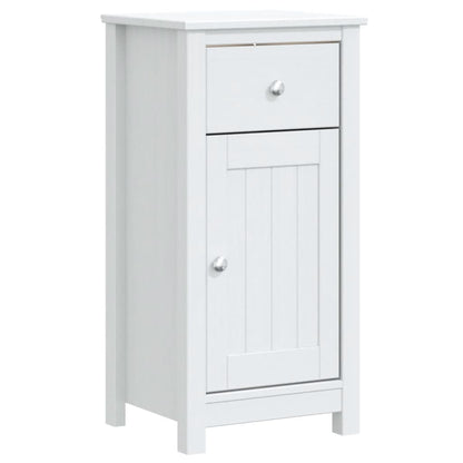 Set Mobili da Bagno 3 pz BERG Bianco in Legno Massello di Pino