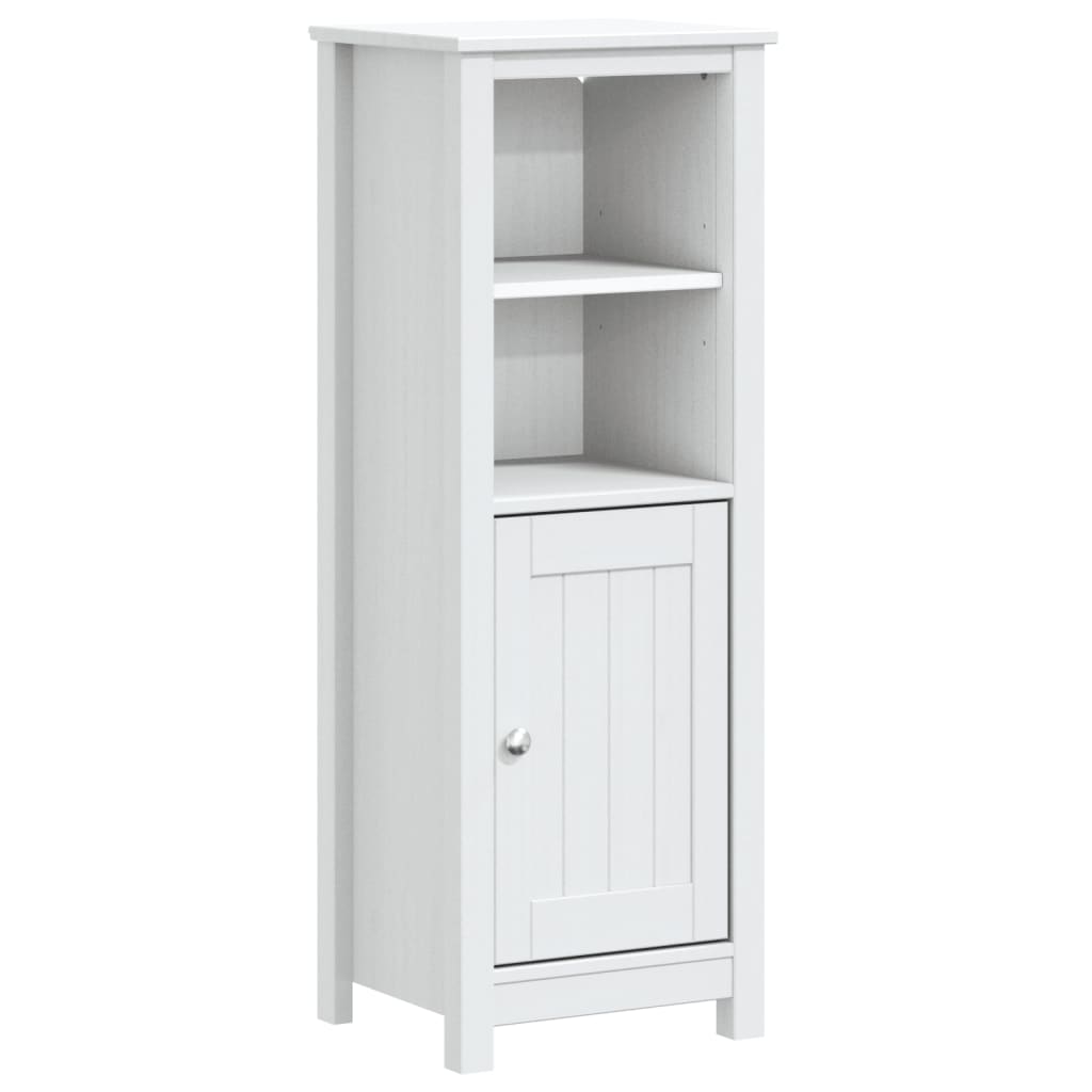 Set Mobili da Bagno 3 pz BERG Bianco in Legno Massello di Pino