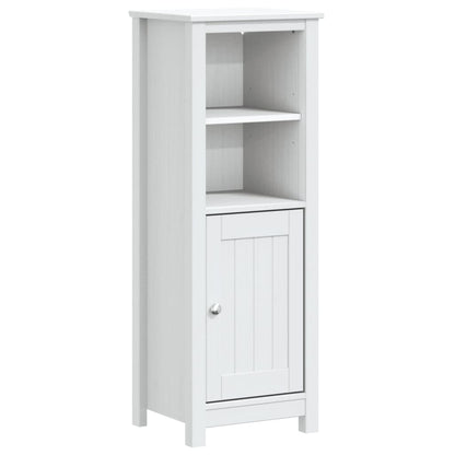 Set Mobili da Bagno 3 pz BERG Bianco in Legno Massello di Pino