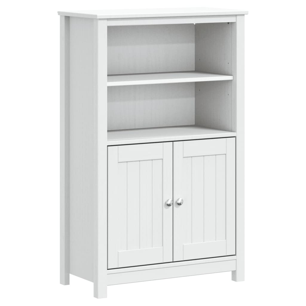Set Mobili da Bagno 3 pz BERG Bianco in Legno Massello di Pino