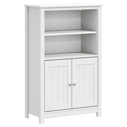 Set Mobili da Bagno 3 pz BERG Bianco in Legno Massello di Pino
