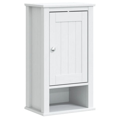 Set Mobili da Bagno 3 pz BERG Bianco in Legno Massello di Pino