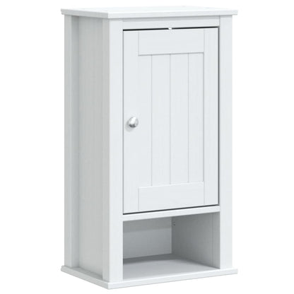 Set Mobili da Bagno 4 pz BERG Bianco in Legno Massello di Pino