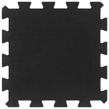 Piastrelle per Pavimenti in Gomma 4 pz Nere 16 mm 30x30 cm