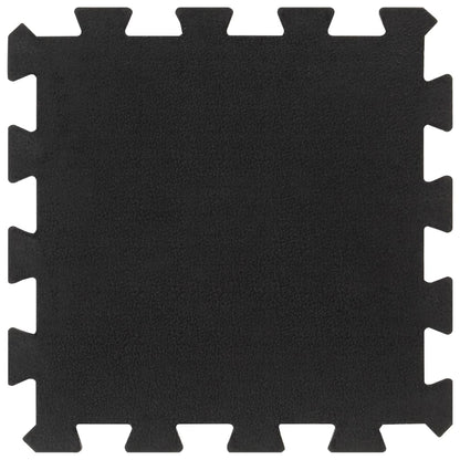 Piastrelle per Pavimenti in Gomma 9 pz Nere 16 mm 30x30 cm