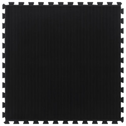 Piastrella per Pavimenti in Gomma Nera 12 mm 100x100 cm
