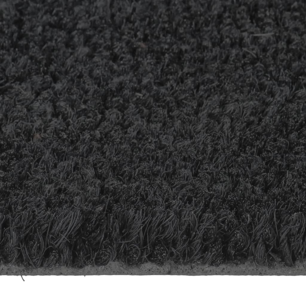 Zerbino Naturale Nero Mezzo Rotondo 40x60 cm Fibra di Cocco
