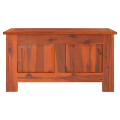Cassapanca con Coperchio Marrone in Legno Massello di Acacia