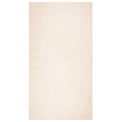 Tappeto a Pelo Corto HUARTE Morbido e Lavabile Beige 60x110 cm