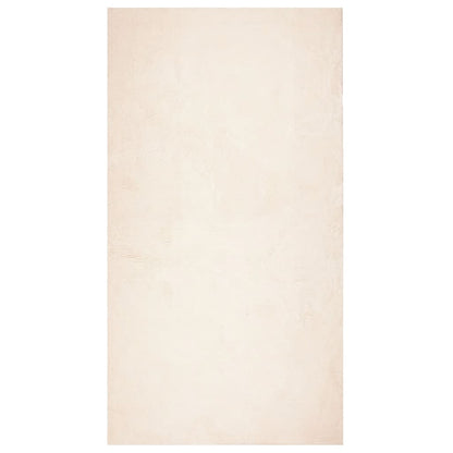 Tappeto a Pelo Corto HUARTE Morbido e Lavabile Beige 80x150 cm