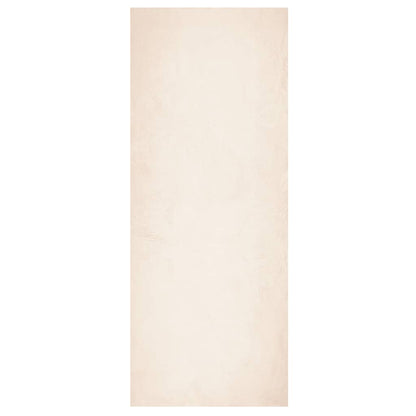 Tappeto a Pelo Corto HUARTE Morbido e Lavabile Beige 80x200 cm