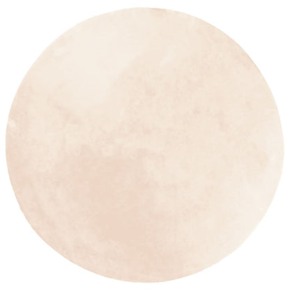 Tappeto a Pelo Corto HUARTE Morbido e Lavabile Beige ÃƒËœ 100 cm