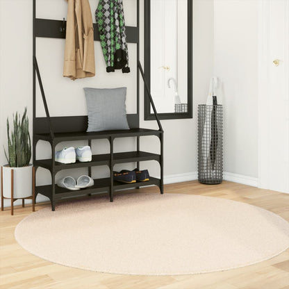Tappeto a Pelo Corto HUARTE Morbido e Lavabile Beige Ã˜ 160 cm