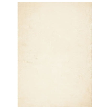 Tappeto a Pelo Corto HUARTE Morbido e Lavabile Crema 120x170 cm