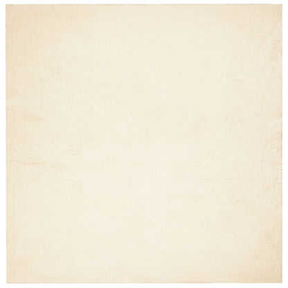 Tappeto a Pelo Corto HUARTE Morbido e Lavabile Crema 160x160 cm