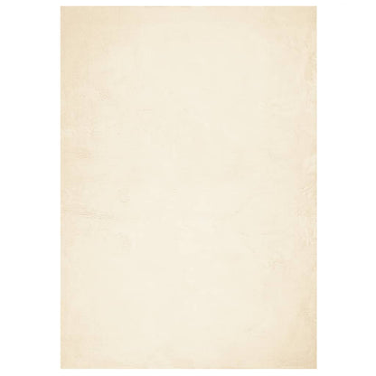 Tappeto a Pelo Corto HUARTE Morbido e Lavabile Crema 200x280 cm